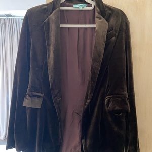 Karlie brown velvet blazer. Medium